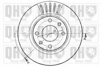 QUINTON HAZELL bdc5240 -  Тормозной диск